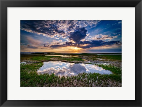 Framed Paines Creek Reflections Print