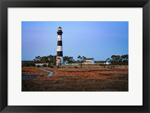 Framed Morning at Bodie Island Lighthouse Print