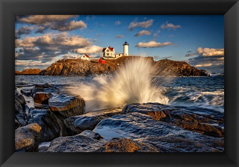 Framed Afternoon at Cape Neddick Print