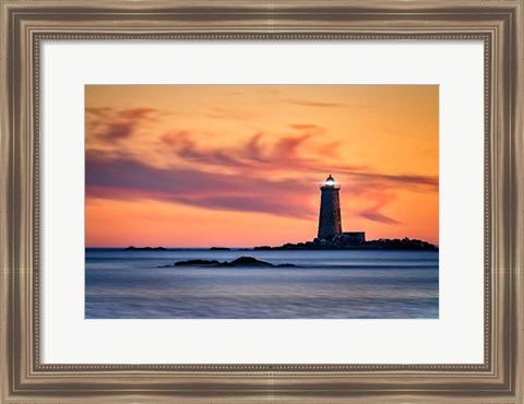 Framed Whaleback Lighthouse Print