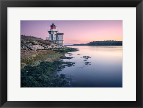 Framed Squirrel Point Lighthouse Print