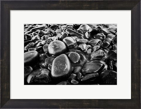 Framed River Stones Print