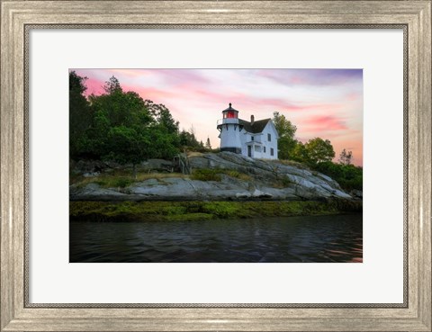 Framed Perkins Island Lighthouse Print