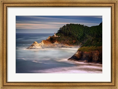 Framed Perched Above the Pacific Print
