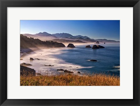 Framed Morning at Ecola Viewpoint Print