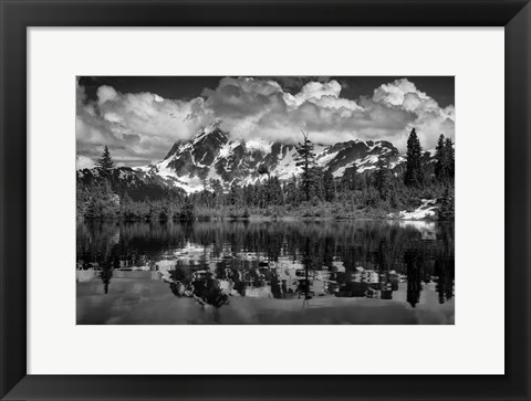 Framed Rick Berk-Head in the Clouds B&amp;W.tif Print