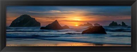 Framed Bandon Sunset Print