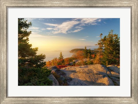 Framed Gorham Mountain Autumn Print