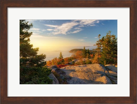 Framed Gorham Mountain Autumn Print