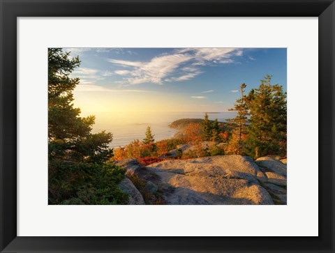 Framed Gorham Mountain Autumn Print