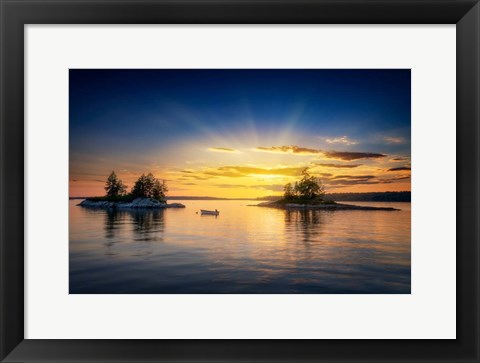 Framed Beyond The Sundown Print