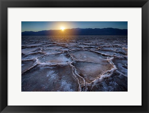 Framed Badwater Sunset Print