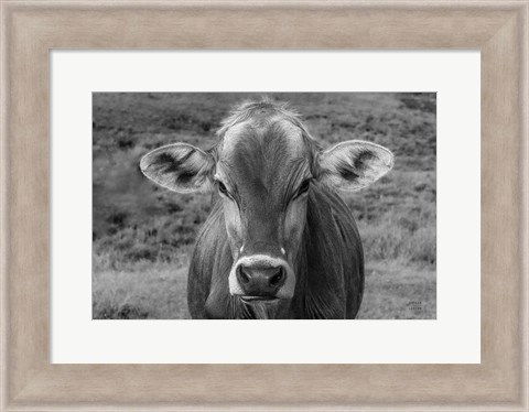 Framed Dairy Barn BW Print