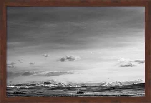 Framed Mountain Cabin I Print