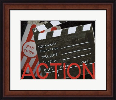 Framed Lights Camera Action III Print