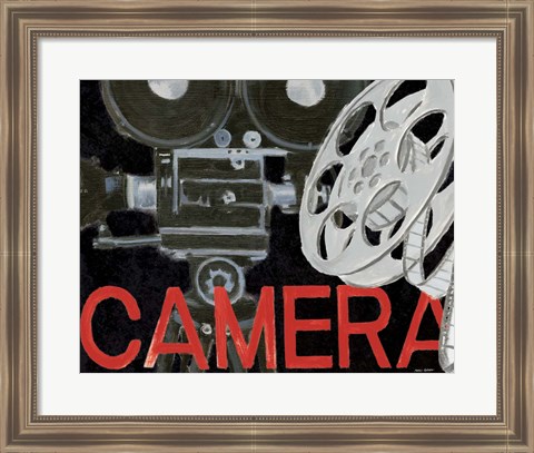 Framed Lights Camera Action II Print