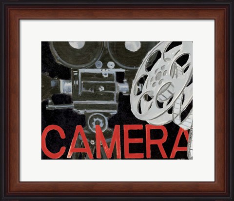 Framed Lights Camera Action II Print