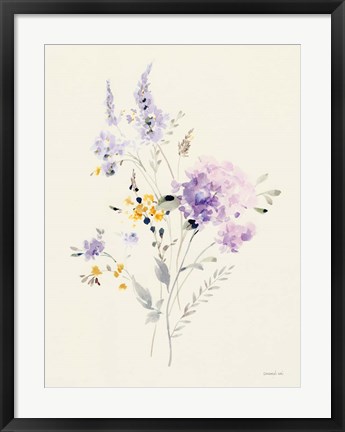 Framed Lilac Season I Pastel Print