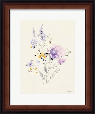 Framed Lilac Season I Pastel Print