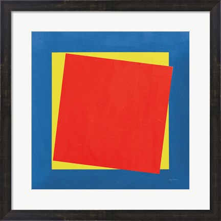 Framed Geo Core Bright Primary Print