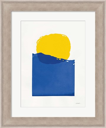 Framed Buoyant Bright Primary Print