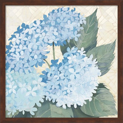 Framed Decorative Hydrangea II Providence Print