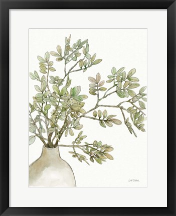 Framed Potted Leaves I Print