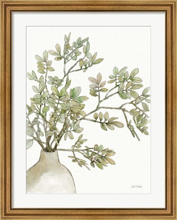 Framed Potted Leaves I Print