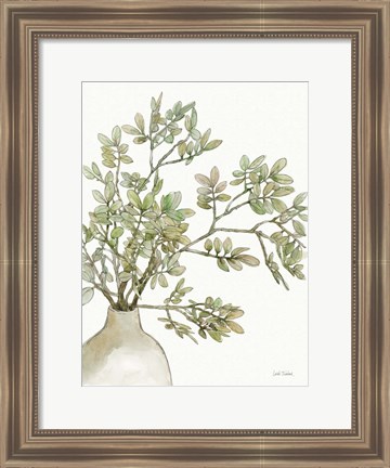 Framed Potted Leaves I Print