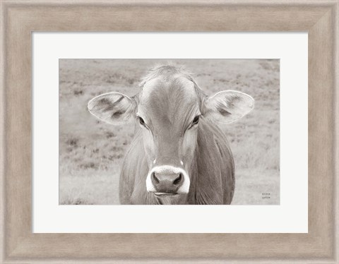 Framed Dairy Barn Neutral Print