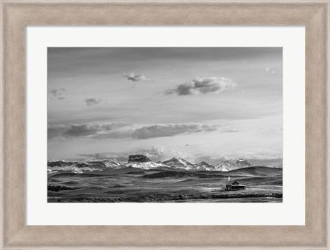 Framed Mountain Cabin II Print