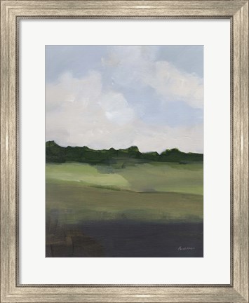 Framed Green Hillside Print