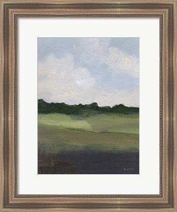 Framed Green Hillside Print