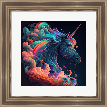 Framed Unicorn 2 Print