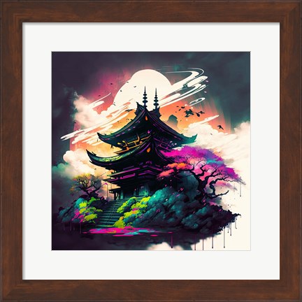 Framed Temple Print