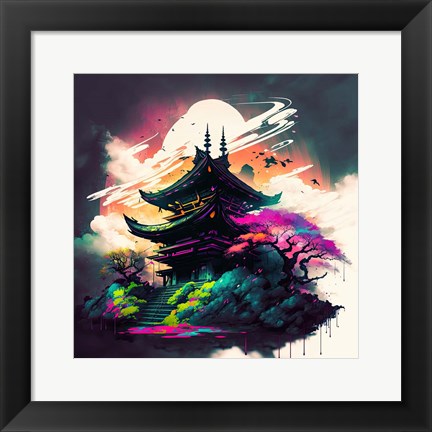 Framed Temple Print