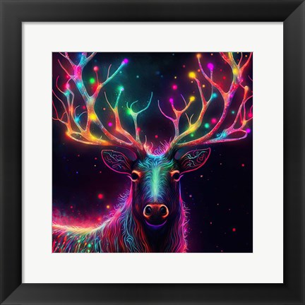 Framed Reindeer Print