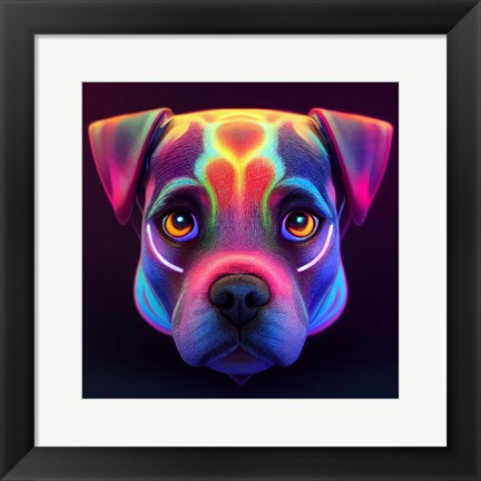 Framed Dog 5 Print