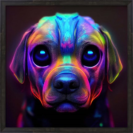 Framed Dog 2 Print