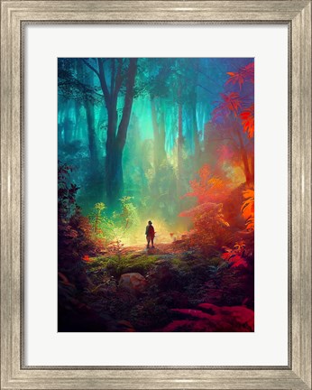 Framed Fantasy Forest Print