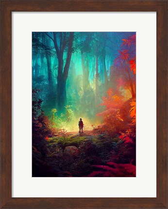 Framed Fantasy Forest Print