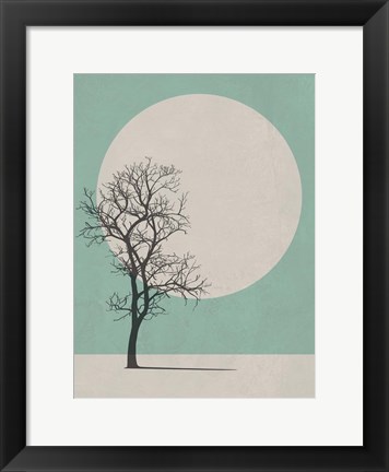 Framed Lonely Tree I Print