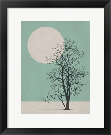 Framed Lonely Tree II Print