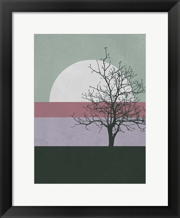 Framed Evening Tree Print