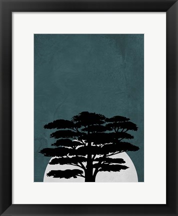 Framed Night in Safari Print