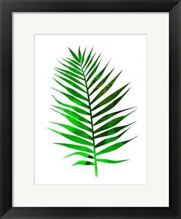 Framed Chamaedorea Leaf Print