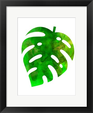 Framed Tropical Monstera Leaf Print