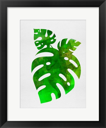 Framed Monstera Leafs Print