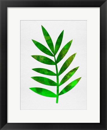 Framed Tropical Leaf III Print