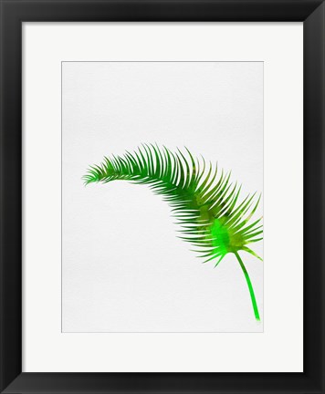 Framed Lonely Tropical Leaf Print